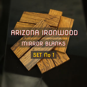 DESERT IRONWOOD Mirror Blanks for Crafting, Woodworking, Turning.