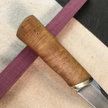 Charger l&#39;image dans la galerie, Knife Hunting, Laminated Stainless Steel, Hand Forge, Leather sheath. Art 14.343.5