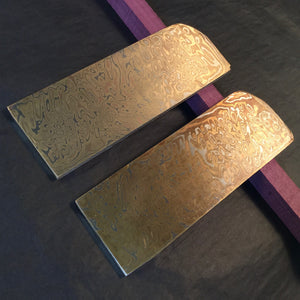 Mokume Gane Big Blank 5,0 mm. hand forge for crafting, unique pattern. Art 9.084.1