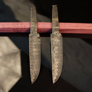 Unique Carbon Steel Blade Blank for knife making, crafting, hobby DIY. Art 9.095.B.3
