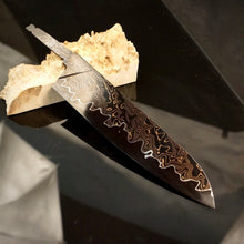 Load image into Gallery viewer, Unique Carbon Steel Blade Blank for kitchen knife making, crafting. Art 9.102