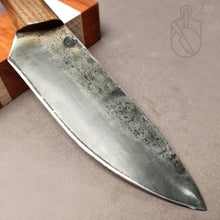 Cargar imagen en el visor de la galería, Kitchen Knife Chef Universal &quot;Barbarian III&quot; 150 mm, Forge Carbon steel - IRON LUCKY