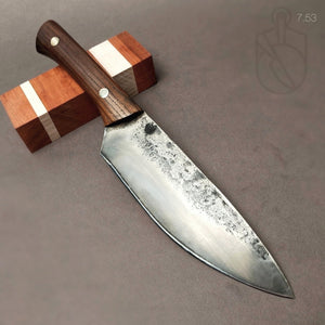 Kitchen Knife Chef Universal "Barbarian III" 150 mm, Forge Carbon steel - IRON LUCKY