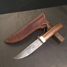 Load image into Gallery viewer, Knife Hunting, &quot;BARBARIAN III&quot;, Hand Forge blade. - IRON LUCKY