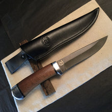 Laden Sie das Bild in den Galerie-Viewer, Knife Hunting, DAMASCUS Steel, Fixed Blade, Straight Back Knife Blade, 14.320 - IRON LUCKY