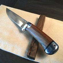 Load image into Gallery viewer, Knife Hunting, DAMASCUS Steel, Fixed Blade, Straight Back Knife Blade, 14.320 - IRON LUCKY