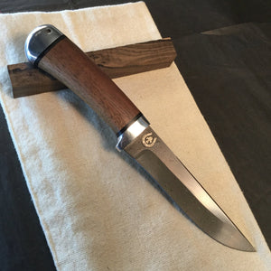 Knife Hunting, DAMASCUS Steel, Fixed Blade, Straight Back Knife Blade, 14.320 - IRON LUCKY