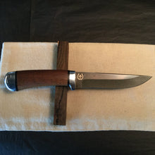 Laden Sie das Bild in den Galerie-Viewer, Knife Hunting, DAMASCUS Steel, Fixed Blade, Straight Back Knife Blade, 14.320 - IRON LUCKY