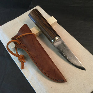 Knife Hunting, DAMASCUS Steel, Fixed Blade, Straight Back Knife Blade. Art "14.269". - IRON LUCKY