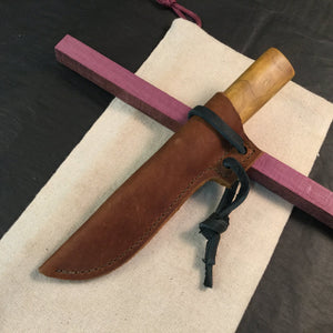 Knife Hunting, DAMASCUS Steel, Fixed Blade Straight Back Knife Blade. Art 14.332 - IRON LUCKY