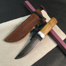 Load image into Gallery viewer, Knife Hunting, DAMASCUS Steel, Fixed Blade Straight Back Knife Blade. Art 14.332 - IRON LUCKY