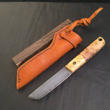 Laden Sie das Bild in den Galerie-Viewer, Knife Hunting, Hand Forge, &quot;San Mai&quot; blade, Premium. - IRON LUCKY