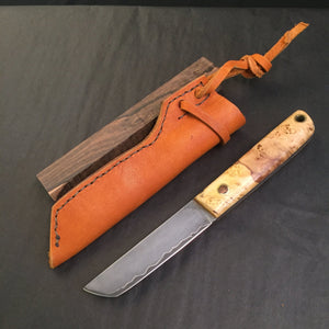 Knife Hunting, Hand Forge, "San Mai" blade, Premium. - IRON LUCKY