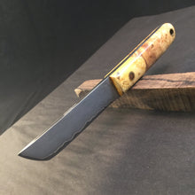 Laden Sie das Bild in den Galerie-Viewer, Knife Hunting, Hand Forge, &quot;San Mai&quot; blade, Premium. - IRON LUCKY