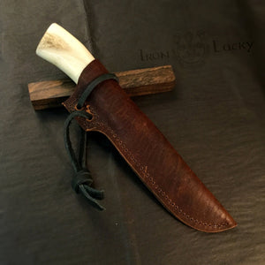 Knife Hunting, San Mai Steel, Fixed Blade, Straight Back Knife Blade. Art 14.321 - IRON LUCKY
