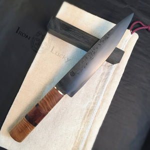 Knife Kitchen “Red Thread”, Carbon Steel, Hand forged. - IRON LUCKY