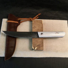 Load image into Gallery viewer, Kwaiken, Japanese Hunting and Steak Knife, Hand Forge, Carbon Steel. 14.331 - IRON LUCKY