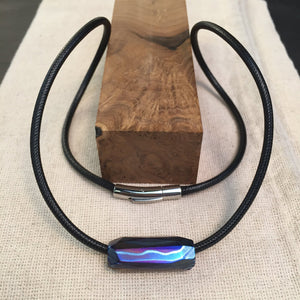 Pendant, Mocume Gane, Titan, Hand Forge. - IRON LUCKY