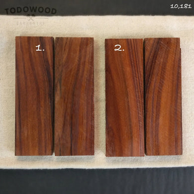 ROSEWOOD Blanks Paired for Crafting, Woodworking, DIY, precious woods. 10.181 - IRON LUCKY