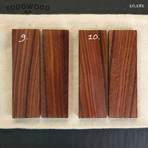 ROSEWOOD Blanks Paired for Crafting, Woodworking, DIY, precious woods. 10.181 - IRON LUCKY