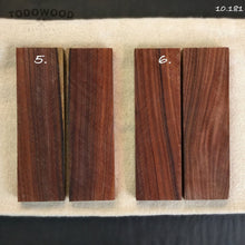 Load image into Gallery viewer, ROSEWOOD Blanks Paired for Crafting, Woodworking, DIY, precious woods. 10.181 - IRON LUCKY