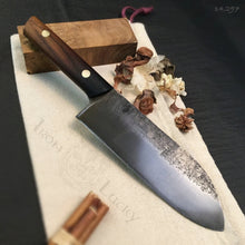 Cargar imagen en el visor de la galería, Santoku, Japanese Chef Knife, Hand Forge, Single Copy. - IRON LUCKY