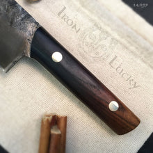 Charger l&#39;image dans la galerie, Santoku, Japanese Chef Knife, Hand Forge, Single Copy. - IRON LUCKY