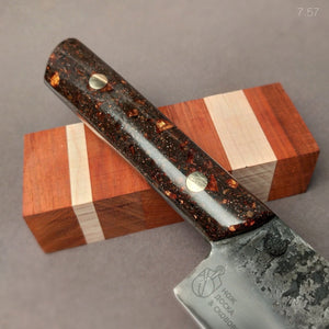 Santoku "Savage IV" Japanese Kitchen Knife, 170 mm, Forge Carbon Steel - IRON LUCKY
