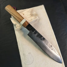 Charger l&#39;image dans la galerie, SANTOKU &quot;Savage VI&quot; Japanese Kitchen Knife, 186 mm, Forge Carbon Steel - IRON LUCKY