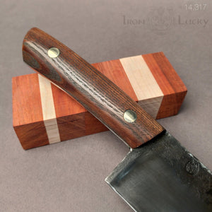 SANTOKU "Savage VII" Japanese Kitchen Knife, 160 mm, Forge Carbon Steel - IRON LUCKY