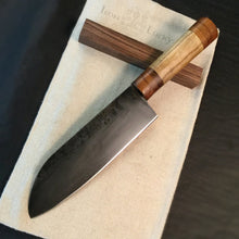 Load image into Gallery viewer, Santoku &quot;Savage X&quot; Japanese Kitchen Knife, 173 mm, Forge Carbon Steel - IRON LUCKY