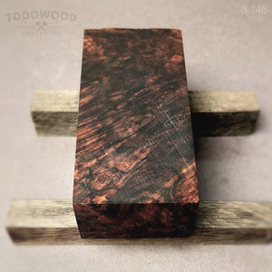 Stabilized wood Walnut Burl, Big blank for woodworking, turning, crafting, 3.146 - IRON LUCKY