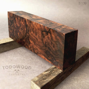 Stabilized wood Walnut Burl, blank for woodworking, DIY, turning, crafting, 3.139 - IRON LUCKY