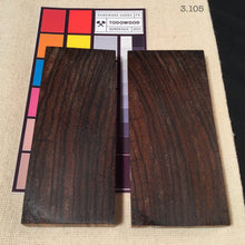 Load image into Gallery viewer, Stabilized Wood ZEBRANO Two Blanks - IRON LUCKY