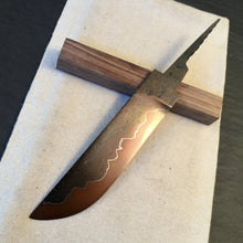 Load image into Gallery viewer, Unique Carbon Steel Blade Blank for knife making, crafting, hobby DIY. Art 9.067 - IRON LUCKY