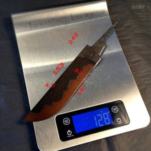Laden Sie das Bild in den Galerie-Viewer, Unique Carbon Steel Blade Blank for knife making, crafting, hobby DIY. Art 9.067 - IRON LUCKY