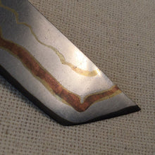 Load image into Gallery viewer, Unique Laminated Steel Blade Blank for knife making, crafting, hobby. Art 9.071 - IRON LUCKY
