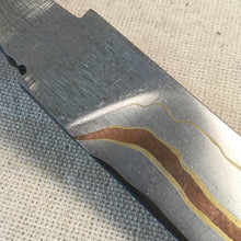 Load image into Gallery viewer, Unique Laminated Steel Blade Blank for knife making, crafting, hobby. Art 9.071 - IRON LUCKY
