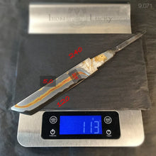 Load image into Gallery viewer, Unique Laminated Steel Blade Blank for knife making, crafting, hobby. Art 9.071 - IRON LUCKY
