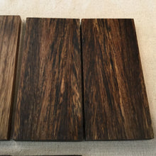 Load image into Gallery viewer, ZEBRANO WOOD. Two Mirror Blanks, for the woodworking, knife making, artisans, crafting. Art 10.197 - IRON LUCKY